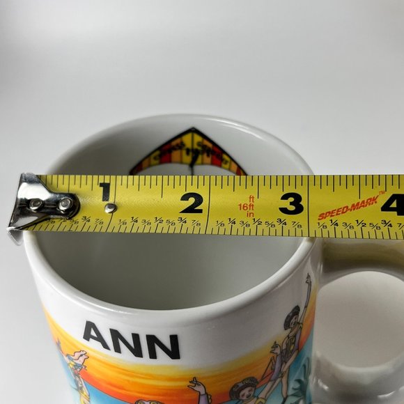 Vtg Cypress Gardens Coffee Cup Mug Florida Theme Park Ceramic Name Ann 90s - Picture 11 of 11